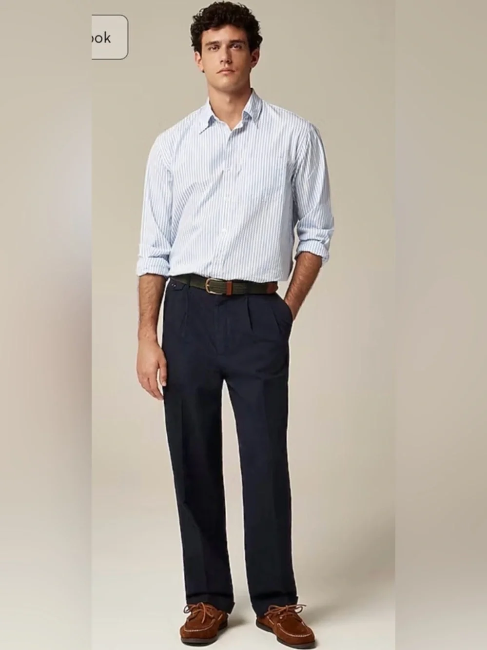 J.Crew Crosby Classic-fit suit pant in garment-dyed Italian cotton-linen blend